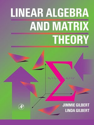cover image of Linear Algebra and Matrix Theory